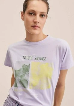 Mango PSTLAVE - T-Shirt Print - Jasny Pastelowa Purpura | Damen -Mango Populaire Boutique ed391e45c2d34cca8701c5f7b6844676