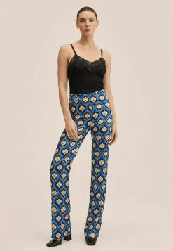 Mango Damen PAPER - Stoffhose - Blauw -Mango Populaire Boutique ed8d4ef9b94e42a284b92135be3c1c52