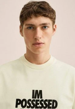 Mango BODY - T-Shirt Print - Blanc Cassé | Herren -Mango Populaire Boutique ed9773e7506e4db8909c0287e3ef0f5f