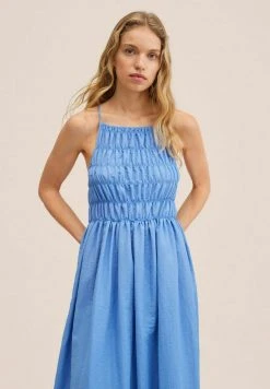 Mango Damen TEXTURLH - Freizeitkleid - Bleu -Mango Populaire Boutique edd2d7dec0574d07b4eefb312d30010d