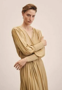 Mango Cocktailkleid/festliches Kleid - Gold | Damen -Mango Populaire Boutique ee5eba9cefbc4486a95676b11e511845