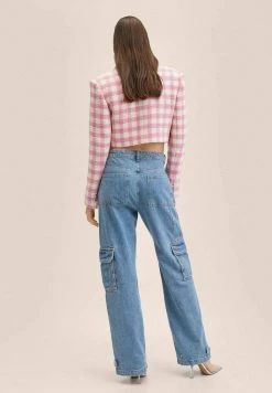 Mango Damen GRETA - Jeans Straight Leg - Bleu Moyen -Mango Populaire Boutique ee72818539f64ceb819976ae3d038fec
