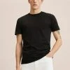 Mango STRECH - T-Shirt Basic - Zwart | Herren -Mango Populaire Boutique eea909d142e94597918a56e6443956bf
