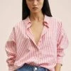 Mango Hemdbluse - Rouge | Damen -Mango Populaire Boutique ef4f43dcf4c642c1bacffe8e490d083d