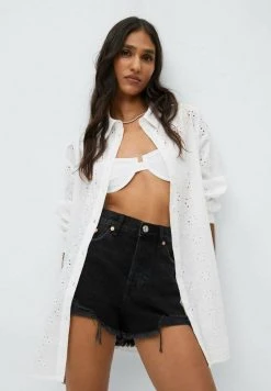 Mango HAILEY - Jeans Shorts - Black Denim | Damen