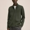 Mango LUXUSC - Strickjacke - Kaki | Herren