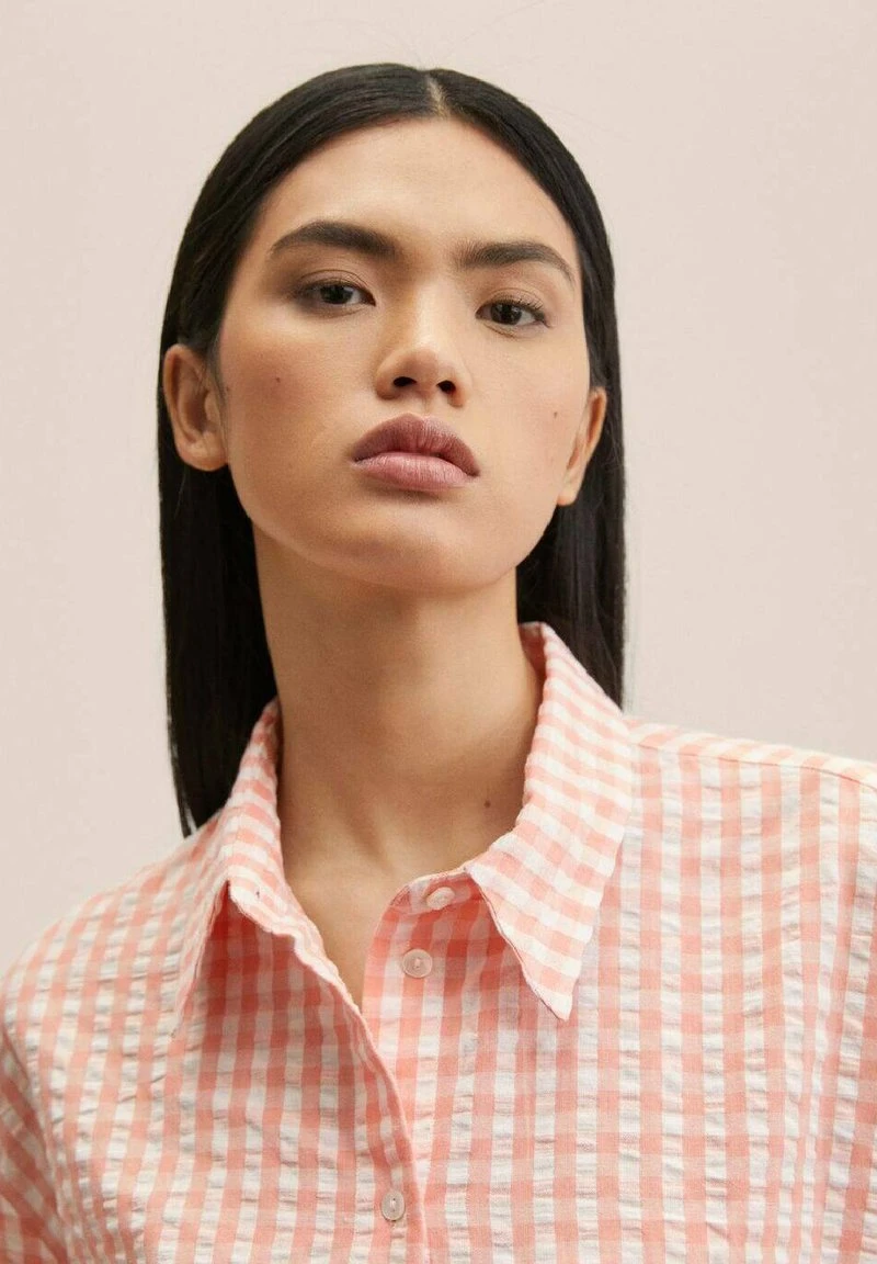 Mango Hemdbluse - Koraalrood | Damen 6 Mango Hemdbluse - Koraalrood | Damen – Bild 4