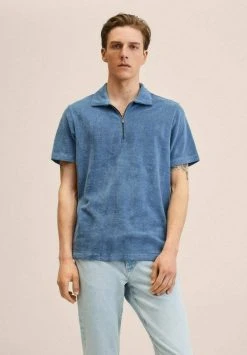 Mango MARIZIP - Poloshirt - Bleu Ciel | Herren