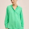 Mango VAVAIN - Bluse - Grün | Damen -Mango Populaire Boutique f392e8139b96463d9f0817febaf2d558