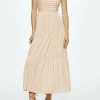 Mango PAOLA - Maxikleid - Beige | Damen -Mango Populaire Boutique f451359ab882452aa0114011e21a2afc