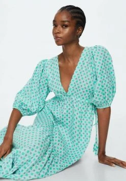 Mango BASIL - Freizeitkleid - Aquamarijn | Damen -Mango Populaire Boutique f55084f0239b41889e96e313710fb2f0