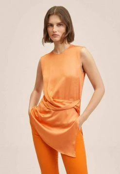 Mango Damen EVA A - Bluse - Arancione