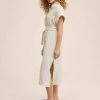 Mango PAMPA - Blusenkleid - Ecru | Damen