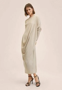 Mango Strickkleid - Gold | Damen