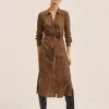 Mango LEONA - Blusenkleid - Ocre | Damen -Mango Populaire Boutique f73feb53278a4fa1871101d9510551b4
