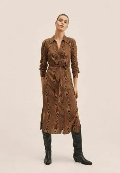 Mango LEONA - Blusenkleid - Ocre | Damen