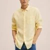 Mango AVISPA - Hemd - Pastelgeel | Herren -Mango Populaire Boutique f7b338b2d2024379a05ec8c6d3b26955