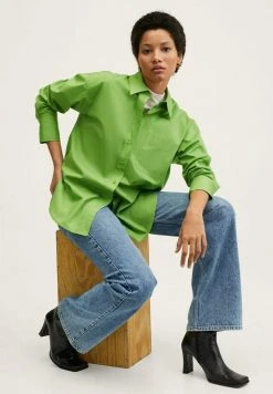 Mango REGU - Hemdbluse - Grün | Damen -Mango Populaire Boutique f7c4edda8b984ad3b3a9594d60ab7680