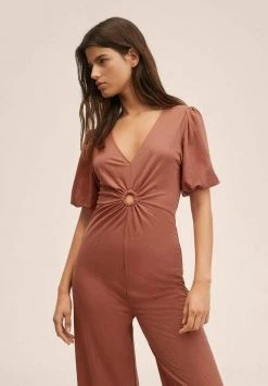 Mango Jumpsuit - Naranja Tostado | Damen -Mango Populaire Boutique f8631d85a6ff479eb66ba3d3f76a7776