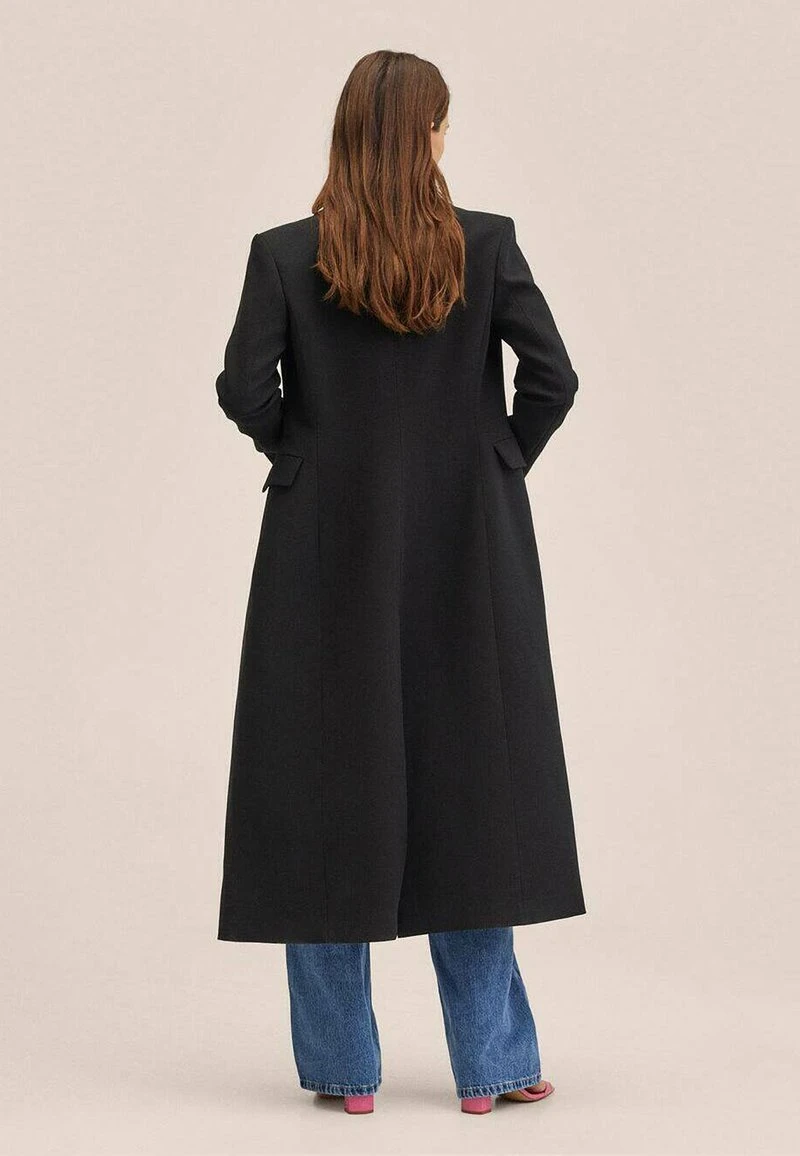 Mango POCION - Klassischer Mantel - Schwarz | Damen 4 Mango POCION - Klassischer Mantel - Schwarz | Damen – Bild 2