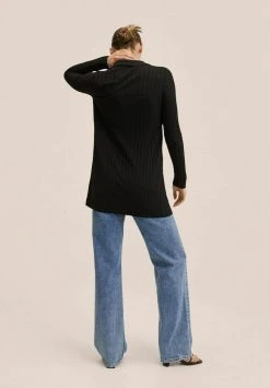Mango SLITTER - Strickjacke - Black | Damen -Mango Populaire Boutique f8e57e83e77040099c526d7445b23966