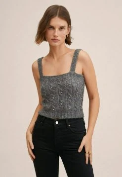 Mango Top - Donkergrijs | Damen