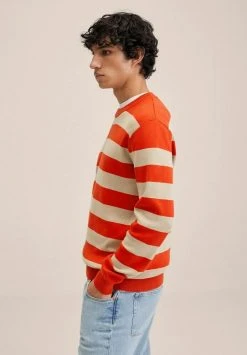 Mango CRETA - Strickpullover - Korallrot | Herren -Mango Populaire Boutique f914a0e0c21e4696860e83c187e1842b