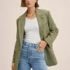 Mango GABRIELA - Blazer - Groen | Damen -Mango Populaire Boutique fa0a344ae7544abb8d4fba109ce7e6e6
