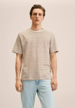 Mango Herren LIMAR2 - T-Shirt Print - Orange