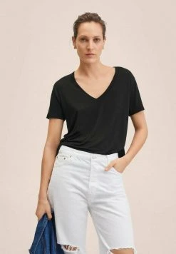 Mango Damen VISPI - T-Shirt Basic - Noir