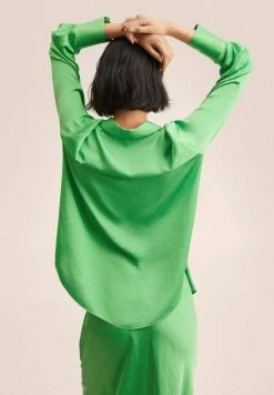 Mango BRILIANT - Hemdbluse - Groen | Damen -Mango Populaire Boutique fb16980351574f6896e92c5354abb9ca