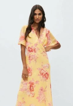 Mango ROMANCE - Maxikleid - Geel | Damen -Mango Populaire Boutique fbcefe2d3ff946308652c3f18a45c3b6