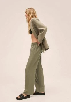Mango Damen KIMMY - Stoffhose - Kaki -Mango Populaire Boutique fcf07006ff70456f9bbfebc9af364777