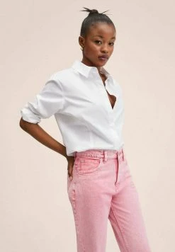 Mango Damen Jeans Slim Fit - Bubblegum Pink -Mango Populaire Boutique fd5a85d46b7f4b369183556fe92f114c