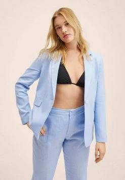 Mango BORELI - Stoffhose - Sky Blue | Damen -Mango Populaire Boutique fd89f39ab498494cb7163bc0ab18c8d7