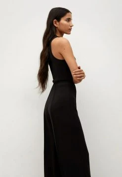 Mango JUSTO - Stoffhose - Schwarz | Damen -Mango Populaire Boutique fe279231d3c64b4f958435ef8840d72b