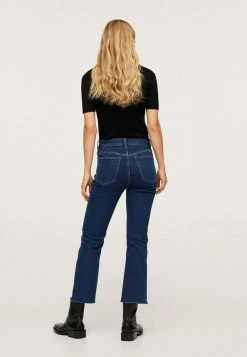 Mango Damen SIENNA - Jeans Straight Leg - Ciemnoniebieski -Mango Populaire Boutique fe39fba7352b4d9bad4b72c94f817fb1