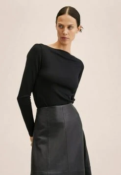 Mango Langarmshirt - Zwart | Damen