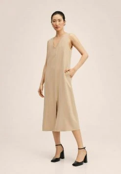 Mango TICKET - Freizeitkleid - Marron Moyen | Damen