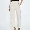 Mango GOLDYCRO - Stoffhose - Ecru | Damen -Mango Populaire Boutique ffc08c5674c64fc0b53eded2de653930