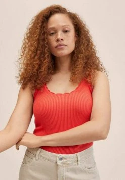 Mango Damen CROCHY - Top - Kersenrood
