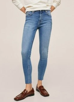 Mango Damen ISA - Jeans Skinny Fit - Bleu Moyen